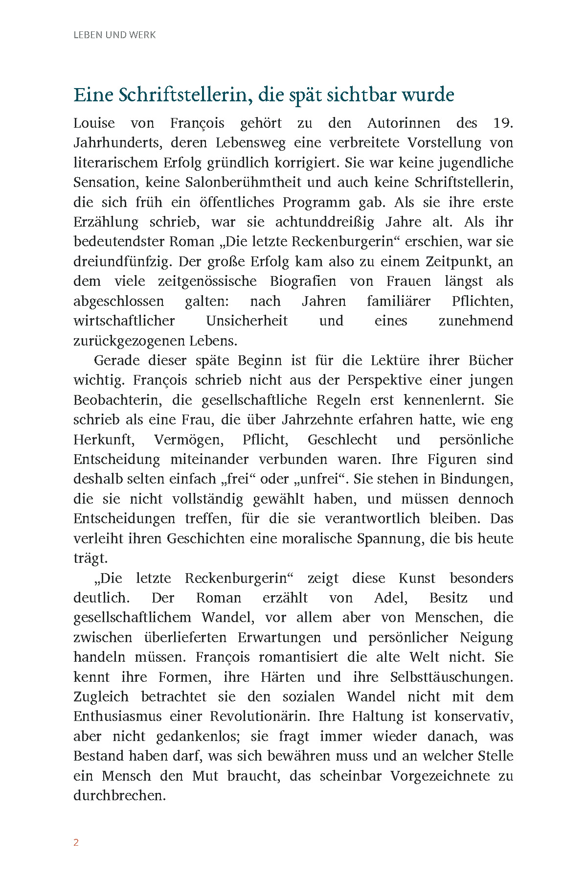 Louise von François - Leben und Werk – Bild 8